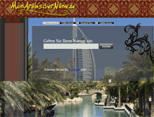 Tablet Screenshot of meinarabischername.de